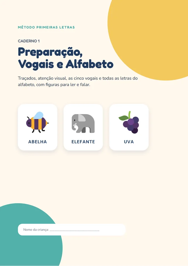 Capa do Caderno 1
