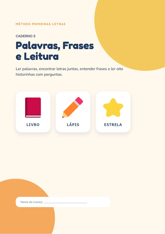 Capa do Caderno 3