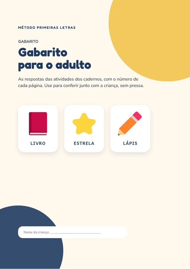 Capa do gabarito