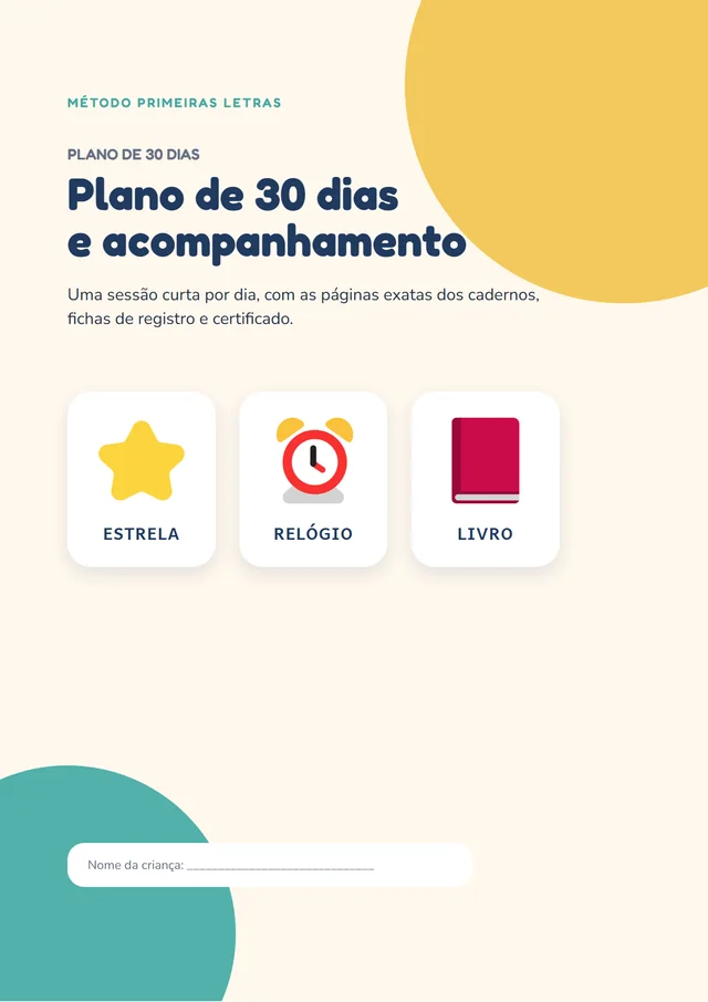 Capa do Plano de 30 dias